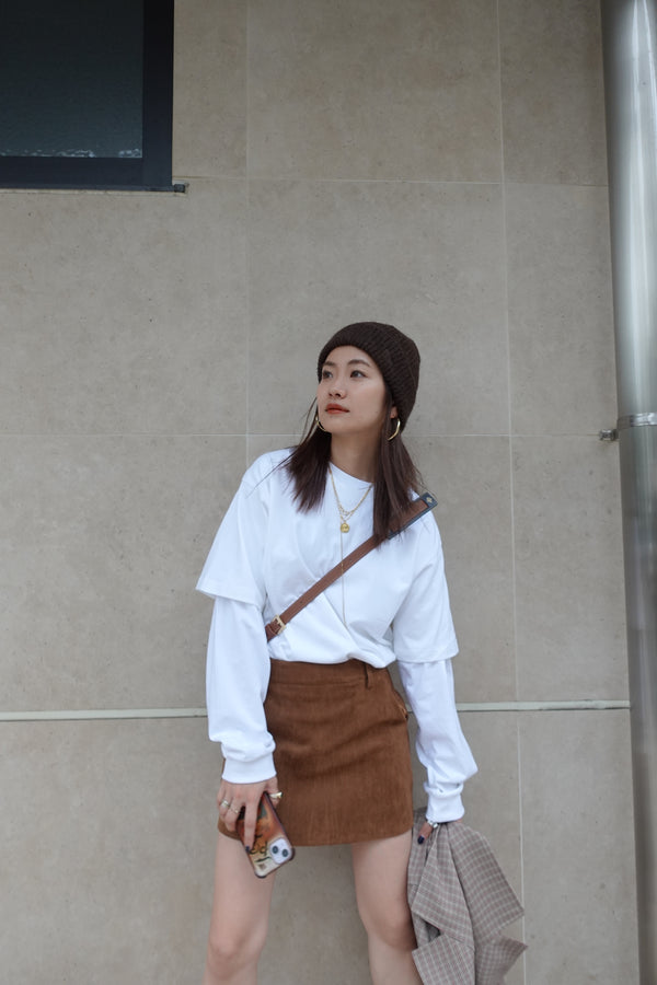 スウェードミニスカート